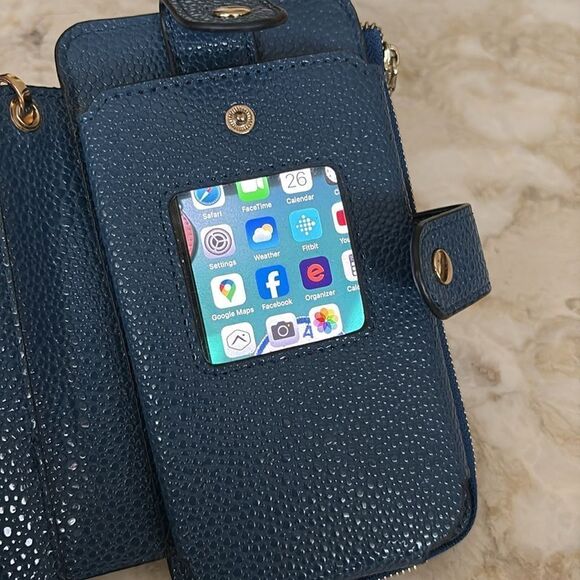 NWOT Long & Son Faux Leather Wristlet Wallet Phone Case - Picture 8 of 10